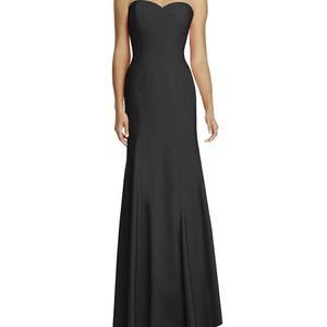 Dessy Group Bridesmaid Strapless Black Gown